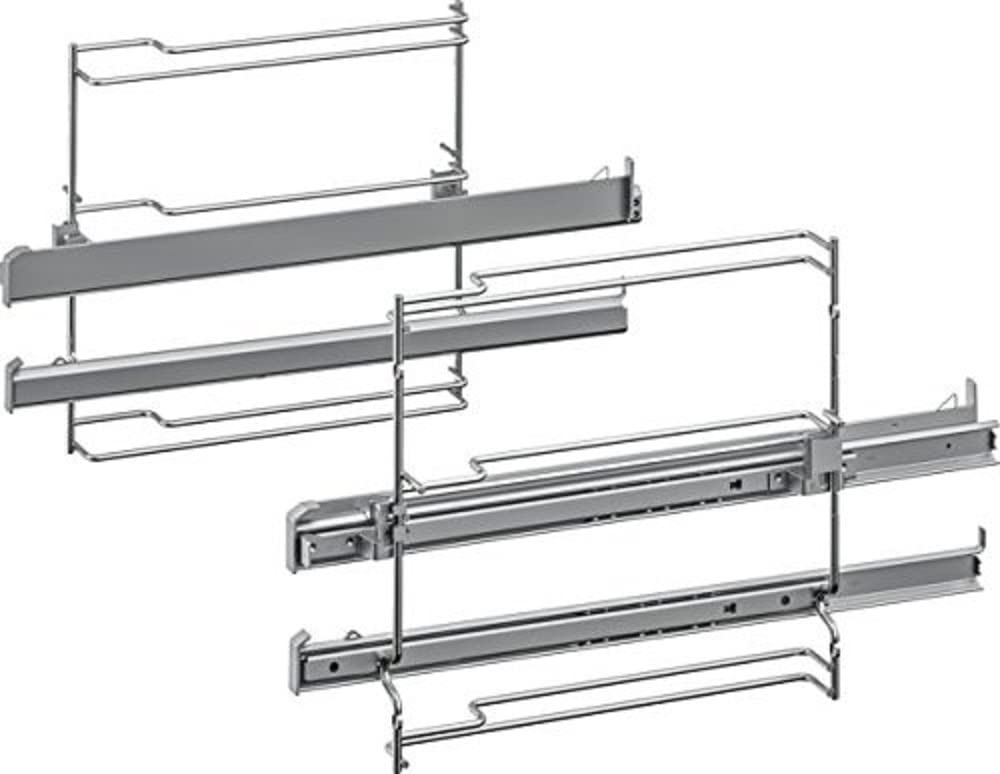Neff Z11TJ25X0 2-fold telescopic pull-out, including 1x VarioClip oven-hob combination, Silver