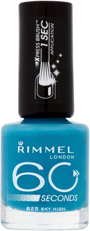 Rimmel 60 Seconds Nail Polish Sky High One Coat Quick Dry Xpress Brush