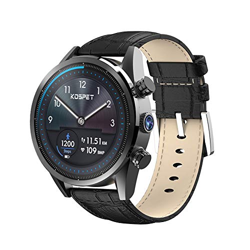yanbirdfx Kospet Hope Lite 1G+16G 4G IP67 GPS 8.0MP Camera Heart Rate Monitor Smart Watch - Silicone Strap Black - Thumbnail 5