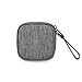 BUBM Earbud Case Carrying Case for Earphone/Earpods/Earbuds Charger Change Purse Protective Travel Pouch Cute Bag Box Portable for Accessories Carrying Bags(Grey)