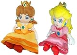 AutoKingÂ® Super Mario Princess Set of 2 Peach & Daisy Soft Stuffed Doll Plush Toy 8