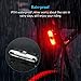Bike Light ThorFire Bike Tail Light, Ultra Bright Bike Light USB Rechargeable, LED Bicycle Rear Light, Waterproof Helmet Light, 5 Light Mode with Red & Blue Light Fits on Any Road Bikes