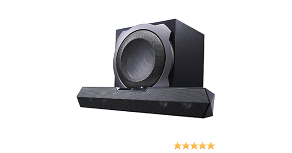 blackweb 2.1 gaming soundbar with wireless subwoofer