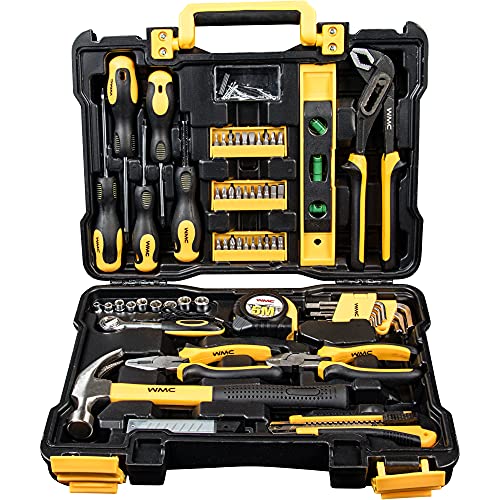 WMC Tools Werkzeugset Werkzeug Tools Werkzeugkoffer gefüllt 73 -teilig Werkzeug Set für Haushalt und Kfz – Bild 3