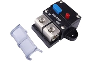 Solaughguy 300 Amp Circuit Breaker with Manual Reset Switch for RV, Boat, Truck and Solar Systems, 12V-48V DC, Overheat Prote