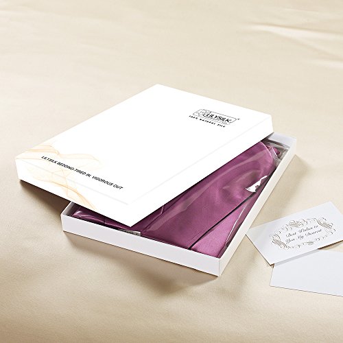 【お年玉セール特価】シルク ローブ レディース ネイビーブルー XL 2点セット /22匁 高級シルク100% / ギフトにも最適 / LilySilk (リリーシルク)