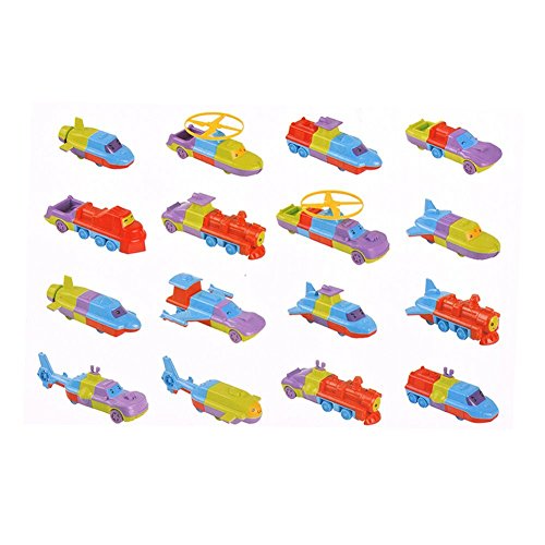 image for ThinkMax Magnetic Vehicles, with Music and Light (8 Vehicles, 24 PCS)