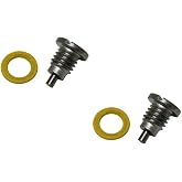 2 PCS Marine Magnetic Outdrive Gear Case Drain Plug, Screw with Gasket Replace 22-8M0058389