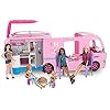 Barbie-FBR34-ESTATE-Dream-Camper-Pink-Pop-Out-Caravan-for-Dolls-Accessories-Included-Playset-Vehicle-Amazon-Exclusive Barbie Dream Camper Playset - Transforming Van with Fold-Out Campsite & Pool - 35+ Accessories - 5 Living Spaces - 2…