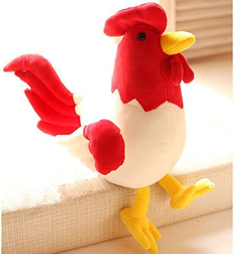 Colorful Large Cocks Plush Toys Lovely Doll Baby Birthday Gift Pillow Rooster Figure 11.8" Red