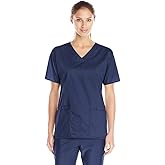 Wink WonderWORK Scrubs for Women, V-Neck Scrub Tops