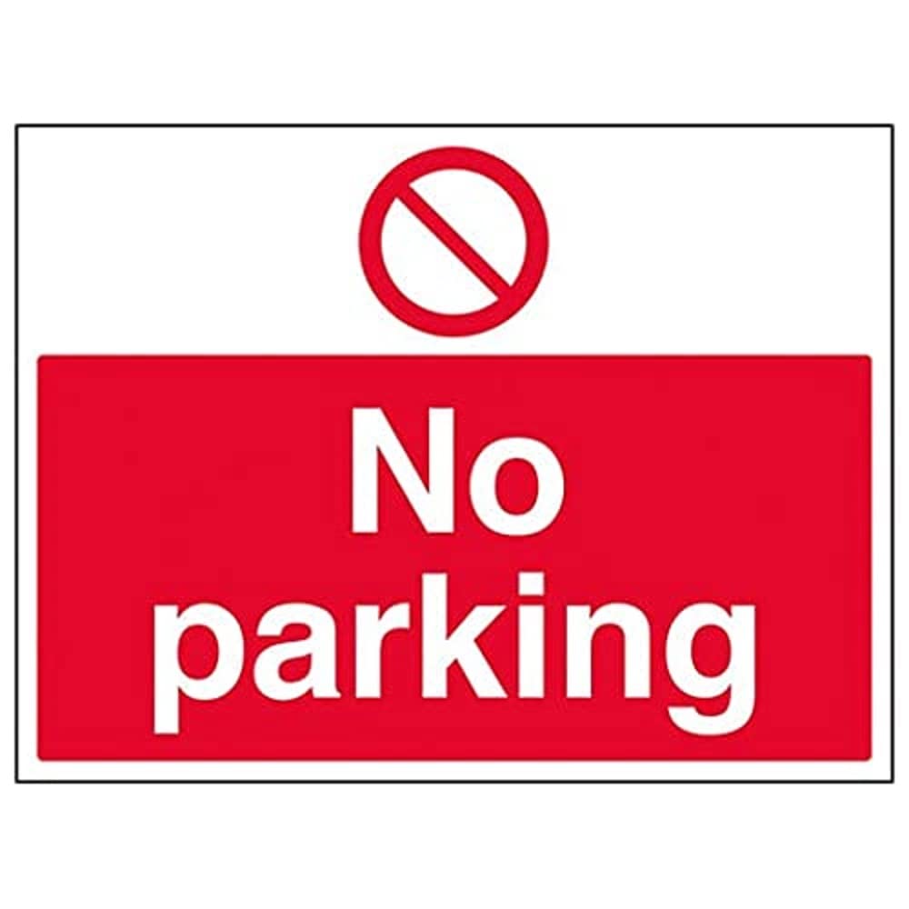 V Safety Prohibition Access - No Parking - 400 X 300mm