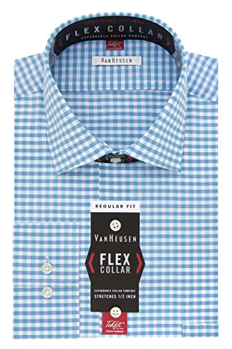 Van heusen men s flex collar regular fit check spread c…