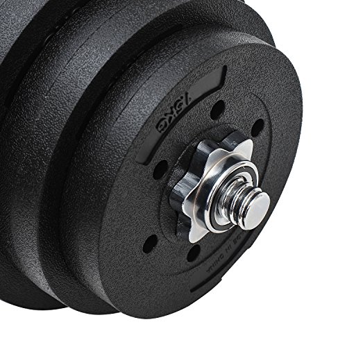 HOMCOM-Juego-de-Mancuernas-Pesas-de-Fitness-40KG-Ajustable-Profesionales-Gimnasio-Domstico-y-Musculacin-con-Barra-Acero-y-Discos