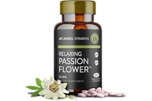 Mt. Angel Vitamins - Relaxing Passion Flower Extract Great Tasting Herbal Lozenge (Passiflora incarnata) - Highly Bio Available 4:1 Extract - 60 Count