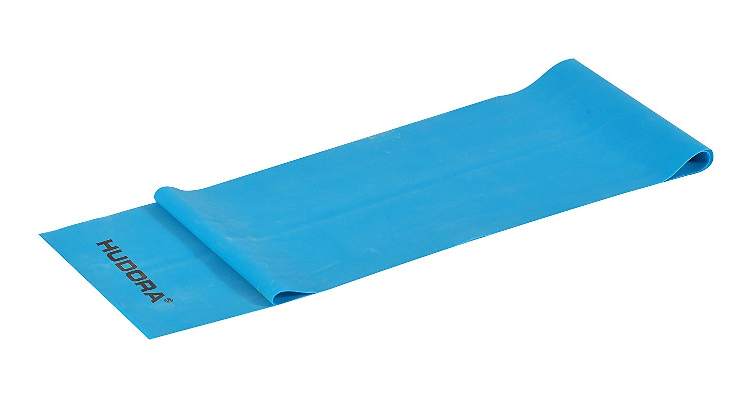 Hudora, fitness band, latex, 2 m long, with a book for exercises (English language not guaranteed)