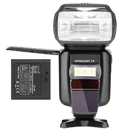 Neewer-Li-ion-Battery-Flash-E-TTL-I-TTL-HSS-Master-Slave-Flash-Speedlite-for-Canon-Nikon-DSLR-Camera-with-Rechargeable-2400mAh-Battery-ChargerNW-870