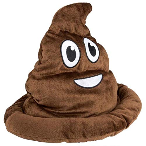Kicko Poop Emoji Hat 12 Inch Emoticon Poop Hat Novelty Toys, Gag