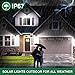 PANICKY Solar Motion Sensor/Stay On Light Outdoor 2 Pack, 800LM IP67 Waterproof 32 LED Night Light with 270° Wide Angle, Easy to Install Solar Powered Security Lights for Door Pathway Garage Garden
