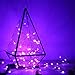 Twinkle Star 33FT 100 LED Copper Wire String Lights Halloween Lights Battery Operated LED String Lights for Christmas Wedding Party Home Holiday Decoration, 1 Pack, Purple