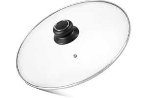 11 Inch Glass Lid for Frying Pan, Fry Pan, Skillet Lid, Pan Lids with Handle, Tempered Glass Replacement Cover, 11"/28cm