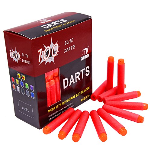 EKIND 100 Pcs 7.2cm Foam Darts for Nerf N-strike Elite Serie