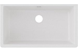 Elkay Quartz Classic ELGRU13322WH0 White Single Bowl Undermount Sink