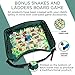 Premium Kids Car Seat Tray - Bonus Snakes + LADDERS Game | No-Spill Eating Snack Tray | Entertainment Car Seat Tray | Detachable Kids Travel Tray | Universal Fit for Car Seat, Airplane & Stroller