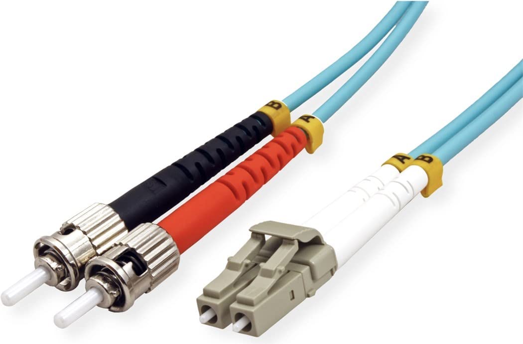 Value | Fibre Optic Jumper Cable | 50/125µm | LC/ST | OM3 | Turquoise | 2.0 m