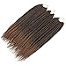 VRHOT 6Packs 18'' Box Braids Crochet Hair Small Synthetic Hair Extensions Twist Crochet Braids Hairstyles Braiding Hair Style Long Dreadlocks for Black Women 18 inch (18 inch, T1B/30)
