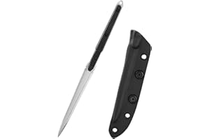 Fixed Knife, 440C Steel, 9.6 In Overall Length, Aluminum Handle, Kydex Sheath, Camping Hunting Tool