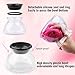 Makeup Brush Cleaner and Dryer Electric Spinner Machine Automatic Cleaning Tool Kit with Free Makeup Brush Cleaning Mat, Wash and Dry All Sizes Cosmetic Brushes in Seconds, White