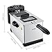 Deep Fryer with Basket, Aicok Stainless Steel Electric Oil Deep Fryer Machine with Adjustable Temperature & Timer, Easy to Clean, Perfect for Fries, Chicken, Shrimp, Fully Removable, 3 Liter, 1700W