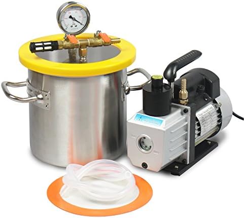 Hydrion Scientific 1 1/2 Gallon Vacuum Degassing Chamber and 3 CFM Pump Kit