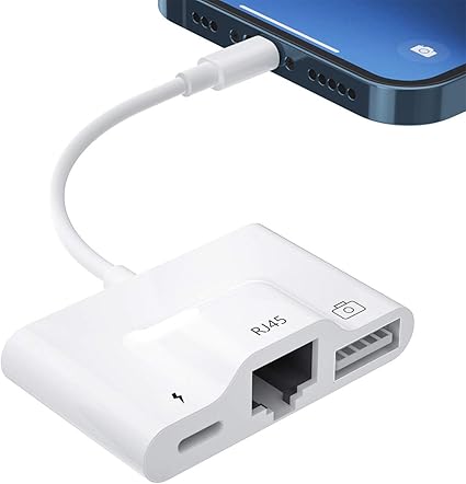 Amazon Co Jp Lightning To Rj45 イーサネット Lan有線 ネットワーク アダプタ 3in1 Lightning Usbカメラ アダプタ 写真 ビデオ転送 ライトニング To Rj45 海外旅行コンパクト Otg機能 Sdカードリーダー キーボード接続可能 電源不要 Iphone Ipad など対応 Uwecan