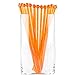 Glitter Swizzle Sticks, 25 Retro Plastic Beverage Stirrers, 6