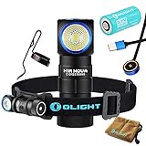 Olight H1R CREE XM-L2 LED 600 Lumens Rechargeable Headlamps with RCR123A Battery(Cool White)