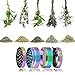 DCOU Rainbow Herb Grinders 2.2 Inches 4 Parts Zinc Alloy Pollen Grinder Colorful Metal Grinder