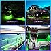 Geeon LED Strip Lights Waterproof 12V Green (515-525nm) for Auto Car Truck Motorcycle Boat Interior Lighting UL Listed 30CM/12'' 3528 SMD Pack of 4