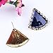 Qiyun (TM) Chunky Women's Blue Enamel Tibet B Bib Necklace Stud Earrings Set