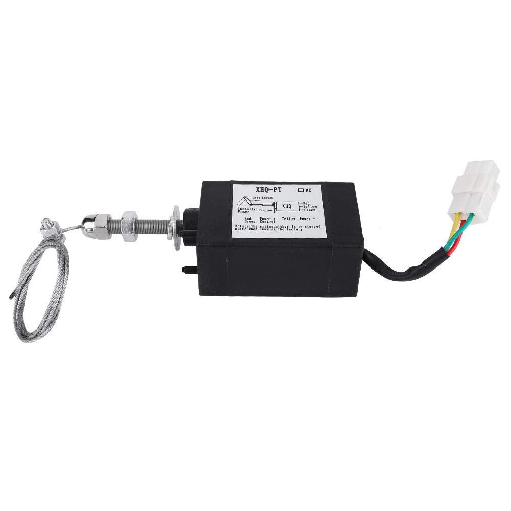 Disel Engine Solenoid Valve, DC 12/24V XHQ-PT Engine Solenoid Valve for Different Types of Diesel Engines(12V)