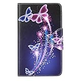 Samsung Galaxy Tab A 7.0 7-Inch Tablet Case,7 inch Samsung Tablet Case,Folding case Slim PU leather Wallet Cover for 7.0"Samsung Galaxy Tab A 7 Case,HX butterfly