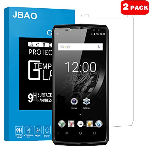[2-Pack] Oukitel K10 Screen Protector,Jbao Direct [HD Clear] [Bubble free] [Anti-scratch] [3D Touch] [Anti-fingerprint] Premium Tempered Glass for Oukitel K10