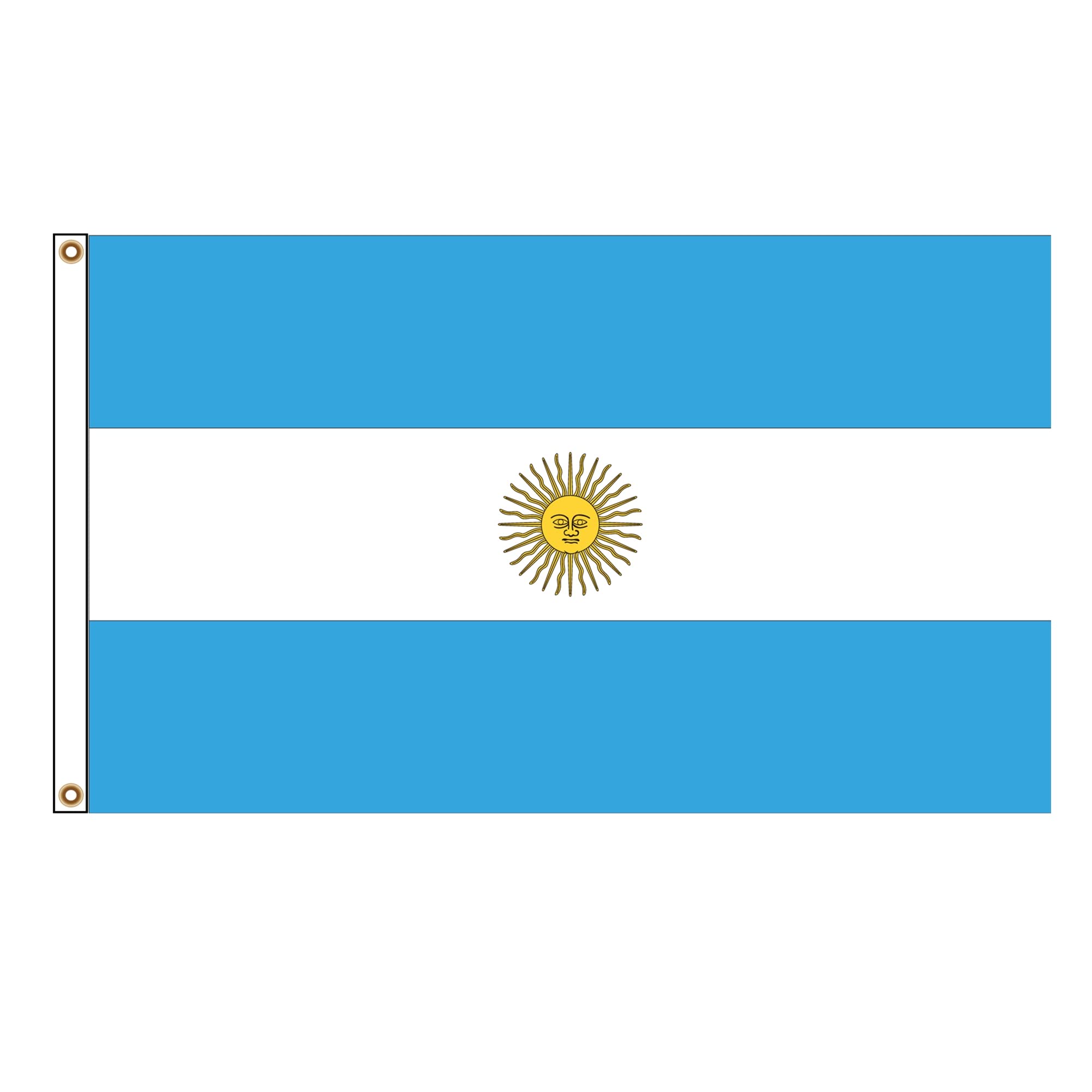 PinkDisplay North America flag (Argentina)3x5ft(90x150cm) eyelets and double stitches