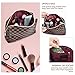 NabeCase Makeup Bag Clutch Cosmetic Bags Retro Cosmetic Pouch Toiletry Travel Organizer for Women, Cosmetics, Make Up Tools, Toiletries（Browm）