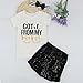puseky 3Pcs Baby Girl Summer Sunsuit Outfits, Girl T-Shirt Daisy Skirt Headband Clothes Set