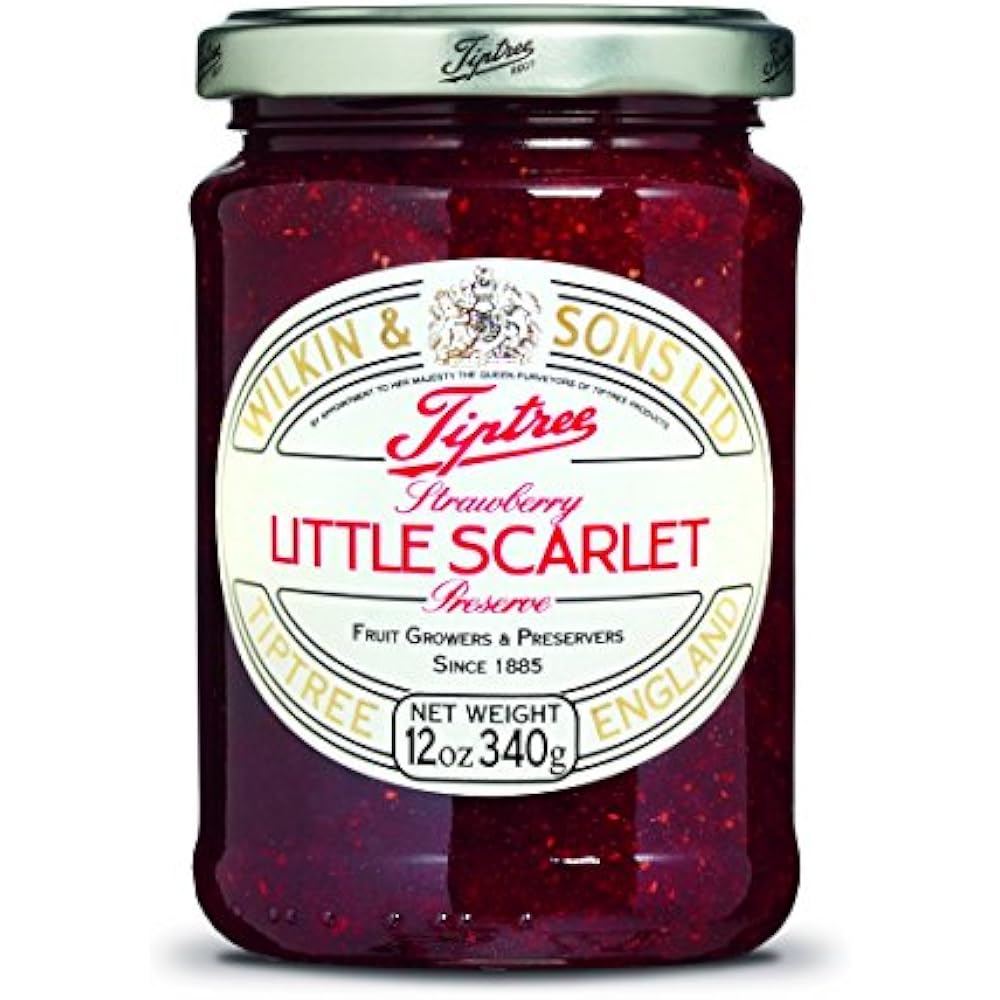Tiptree Jams Jellies & Preserves Little Scarlet Strawberry Preserve, 12