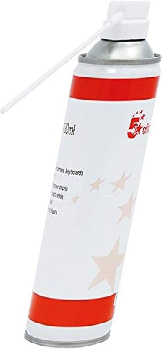 5 Star Air Duster Can HFC Free Compressed Gas Flammable 400ml (1 of Air
