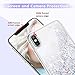 Maxdara Case for iPhone X/iPhone XS Glitter Case Liquid Flowing Luxury Bling Sparkle Glitter Shockproof Girls Women Case X/XS 5.8 inches (Silver)