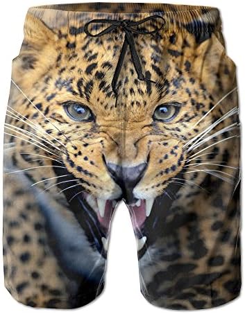 ZADEAS Man's Swim Trunk Classic Style A Raging Panther Sport Running Pants
